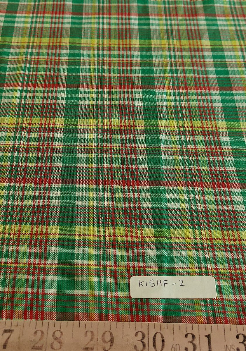 Madras Plaid fabric for classic menswear, vintage skirts & dresses, retro sewing, classic children's clothing & costumes