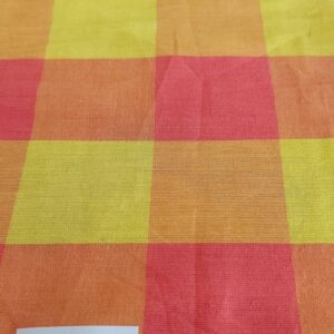 Yellow & Pink Buffalo Plaid Fabric for men's shirts, outdoor clothing, children's clothing, ties, bowties and dog clothing.