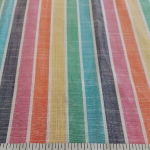 Preppy Bright Striped Fabric for shirts, children's clothing, bowties, vintage sewing, retro skirts, theater costumes & dresses.