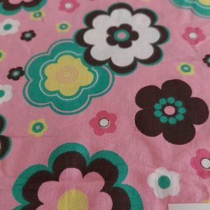 Pink Floral Fabric for Dresses & Children's Clothing