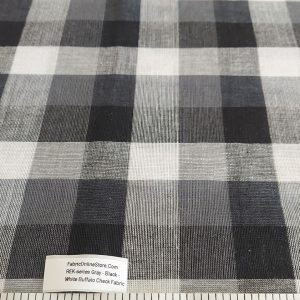 Buffalo Plaid Fabric for men's shirts, pinup clothing, retro dreses & skirts, children's clothing, bowties and dog clothing.