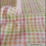 Rainbow Gingham check fabric for dog shirts, bowties, dresses, skirts, retro & pinup clothing, theater costumes & bows.