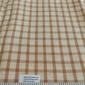 Linen check fabric for linen shirts, classic children's clothing, retro & vintage style dresses & skirts, bowties & coats.