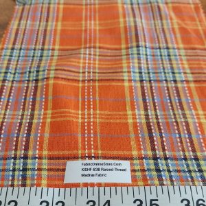 Madras Plaid Fabric or madras cloth for mens shirts, jackets, sport coats, ties and bowties, dog bandanas & retro clothing.