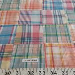 Patchwork madras fabric for classic children's clothing, vintage dresses & skirts, retro sewing, dog bandanas & bowties.