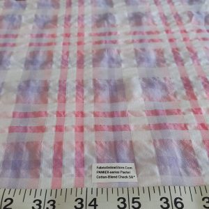 Pastel Plaid fabric for skirts & dresses, retro sewing, fun children's clothing, bowties, pet clothing, doll clothes & costumes.