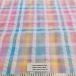 Rainbow Check fabric for shirts, vintage skirts & dresses, retro sewing, fun children's clothing, bowties, pet clothing & costumes.