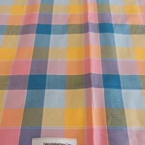 Preppy Check fabric for men's shirts, vintage skirts & dresses, retro sewing, children's clothing, bowties, & dog bandanas.