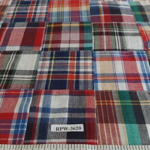 Patchwork Plaid fabric for sewing shorts, retro dresses & skirts, classic children's clothing, dog bandanas & handmade bowties.