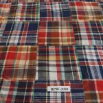 Vintage Patchwork Madras fabric for ivy style clothing, preppy menswear, classic children's clothing, bowties & dog bandanas.