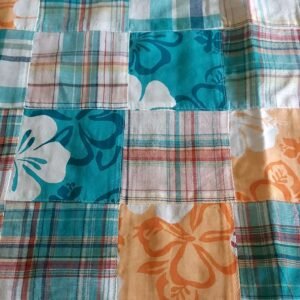 Patchwork Madras & Floral Fabric For Shorts & Dresses