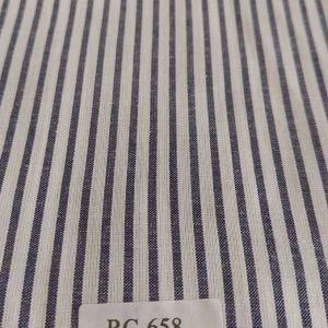 Blue & white Striped Fabric for shirts, children's clothing, bowties, vintage sewing, retro skirts, costumes & dresses.