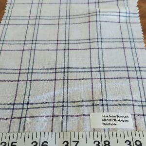 Tattersall Check fabric for sewing dress shirts, sport coats, bowties, classic children's clothing, & dog bandanas.