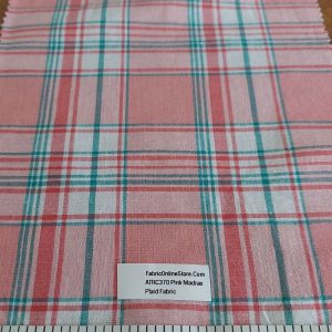 Madras Plaid Fabric for men's jackets, neckwear, vintage shirts, classic childen's children's, dog bandanas and pet clothing.