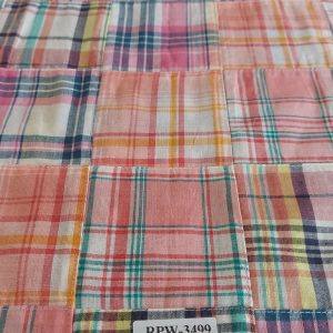 Patchwork Madras fabric for ivy style clothing, preppy menswear, classic children's clothing, dog bandanas & handmade bowties.