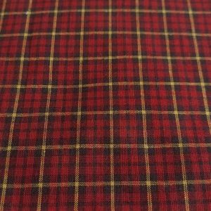 Tartan plaid fabric for sewing shirts, coats, classic children's clothing, vintage dresses, skirts, bowties & retro clothing.