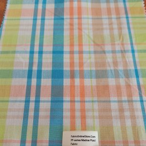 Madras Plaid fabric for classic menswear, vintage skirts & dresses, retro sewing, children's clothing, bowties & costumes.