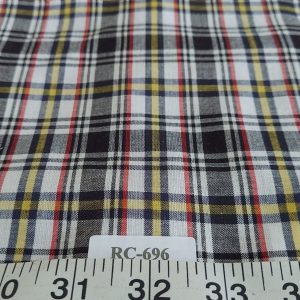 Madras Plaid fabric for mens & boys shorts, ties, retro dresses, pinup clothing, dog bandanas children's clothing & costumes.