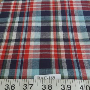 Madras Plaid fabric for classic menswear, vintage skirts & dresses, retro sewing, children's clothing, bowties & costumes.