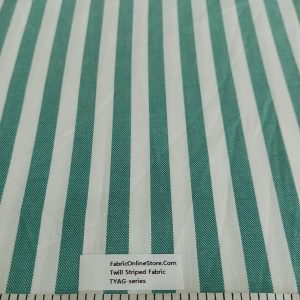 Twill striped fabric for sewing striped shirts, skirts and dresses, classic children's clothing, jackets, coats & bowties.