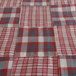 Patchwork Madras fabric for ivy style clothing, preppy menswear, classic children's clothing, dog bandanas & handmade bowties.