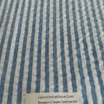 Seersucker Striped Fabric for sewing preppy menswear, southern clothing, suits, shirts, skirts, bowties and children's clothing.