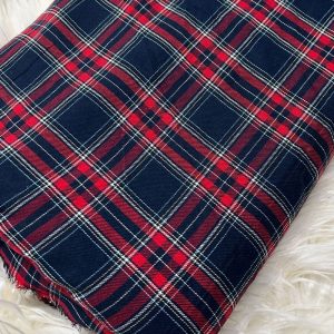 Plaid Twill fabric for winter sewing like shirts, outdoor clothing, dog bandanas, flannel bowties & retro dresses & kids clothing.