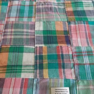 Preppy Patchwork Madras Fabric For Pants & Dresses