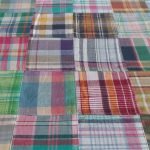 Patchwork Madras fabric for preppy menswear, classic children's clothing, etsy handmade clothing, retro dresses & skirts.