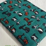 Scooters Print Fabric For Dresses & Decor