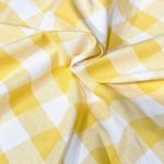 Yellow Buffalo Plaid Fabric For Shirts & Dresses
