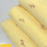 Seersucker Flamingos Fabric For Dresses & Children's Apparel