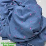 Chambray Denim With Embroidered Hearts