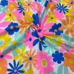 Floral Print Fabric For Dresses & Kids Wear