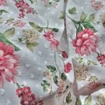 Floral Swiss Dots Fabric For Dresses & Children's Clothing
