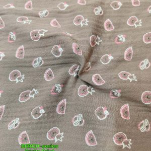 DoubleCloth Gauze Fruits Print Fabric For Dresses, Children's Clothing