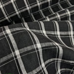 Linen Plaid Fabric For Shirts, Blouses, Children's clothing & Dresses