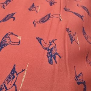 Birds Print Fabric For Shirts, Blouses, Children's clothing & Dresses.