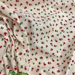 Floral Print Seersucker Fabric For Blouses, Children's clothing & Dresses.