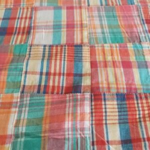 Patchwork Madras Fabric  For Dresses, Shorts & Children's Clothing