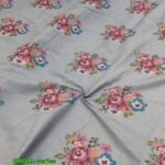 Cross Stitch Floral Fabric For Shirts, Blouses, Children's clothing & Dresses.