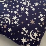 Stars & Moon Print Fabric For Tops, Skirts, Bowties, Children's clothing & Decor.