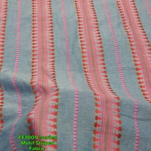 Motif Striped Fabric For Tops, Blouses, Dresses, Costumes & Boho Clothing.