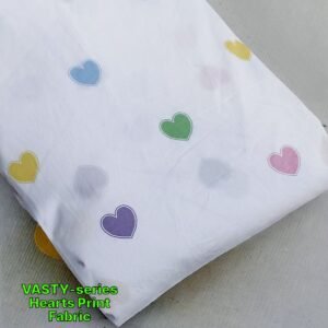 Hearts Print Fabric For Tops, Blouses, Bowties, Children's clothing & Decor.