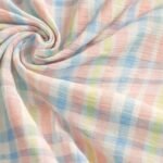 Pastel Plaid Fabric For Tops, Blouses, Dresses, Costumes & Boho Clothing.