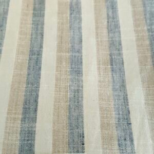 Chambray Striped Fabric For Shirts, Tops, Blouses, Dresses, Costumes & Boho Clothing.