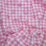 Strawberries + Gingham Fabric For Shirts, Skirts, Bowties, Children's Clothing & Decor.