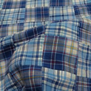 Patchwork Madras + Seersucker Fabric For Shirts, Coats, Pants, Dresses, Children's Clothing & Decor.