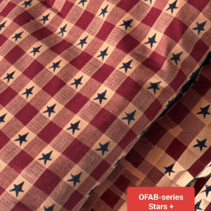 Stars + Plaid Fabric For Shirts, Dresses & Bowties