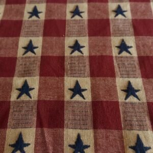 Stars + Plaid Fabric For Shirts, Dresses & Bowties